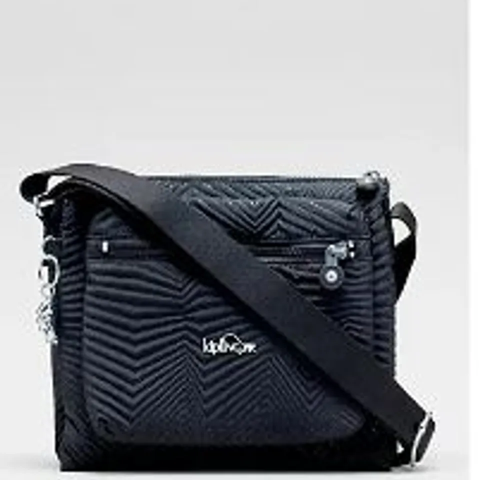 KIPLING RUIZ PREMIUM TRIPLE COMPARTMENT SMALL CROSSBODY BAG NAVY GLITTER