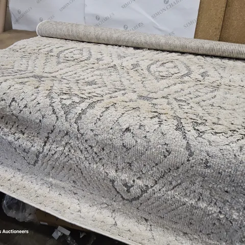 GREGORIO PERSIAN MACHINE WOVEN GREY RUG 120 × 170