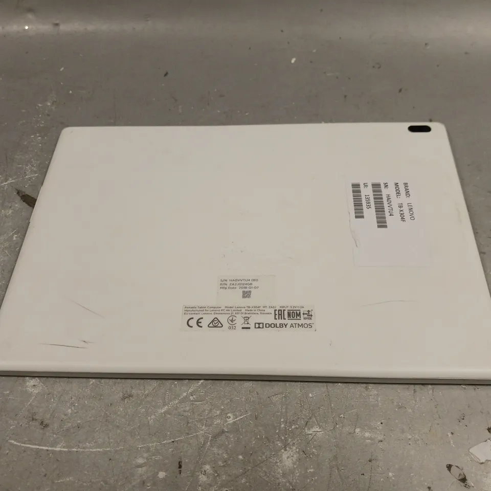 LENOVO WHITE TABLET TB-X304F