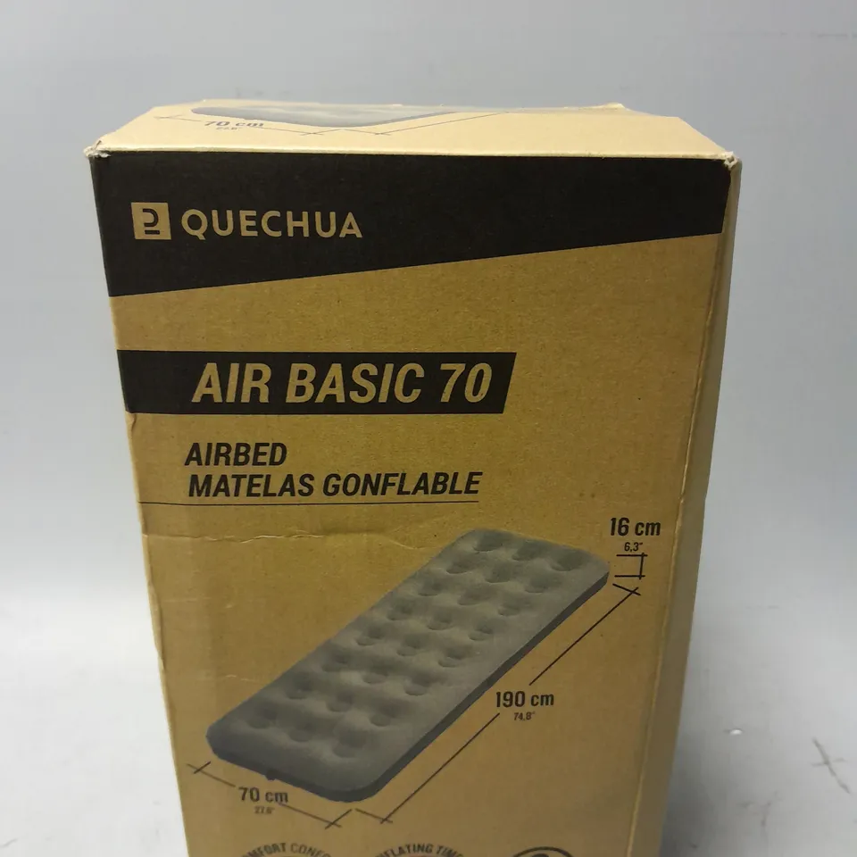 BOXED QUECHUA AIR BASIC 70 AIRBED