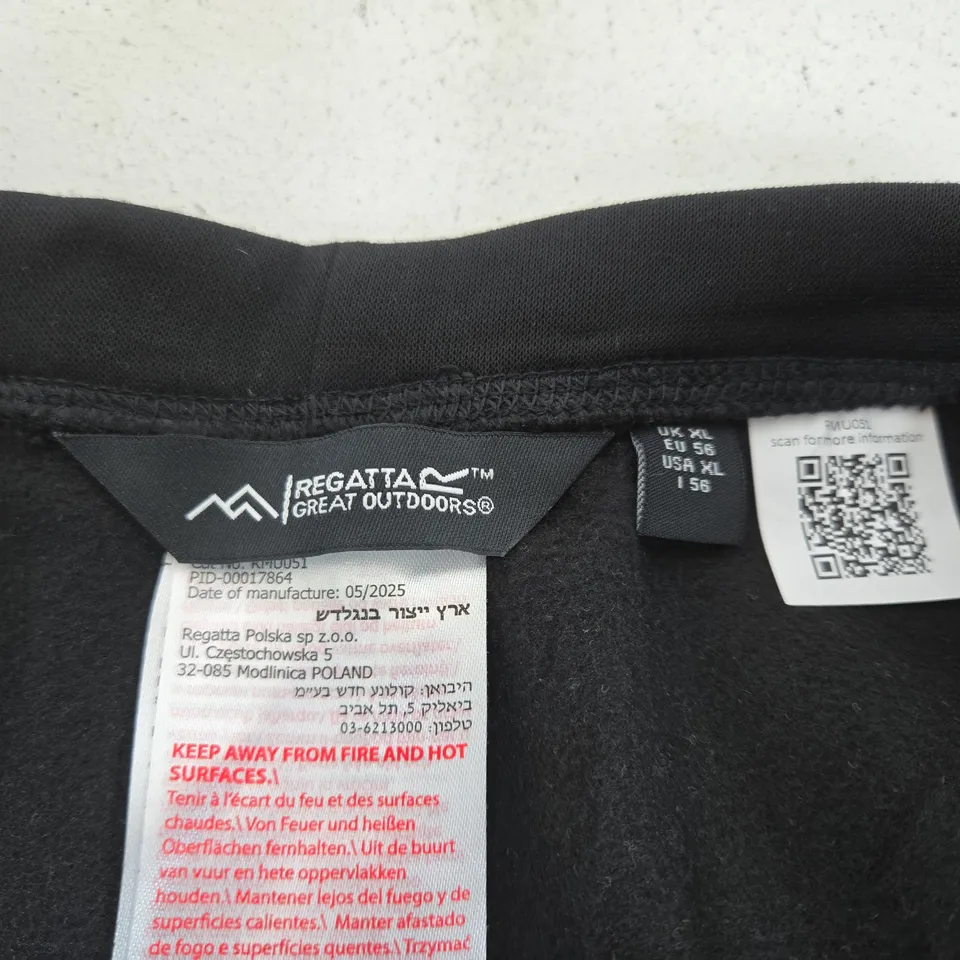 REGATTA GREAT OUTDOORS BLACK HIKING TROUSERS – UK XL