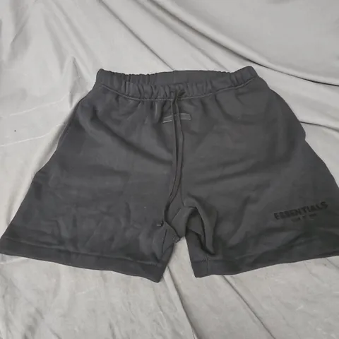 FEAR OF GOD ESSENTIALS BLACK SHORTS – XL