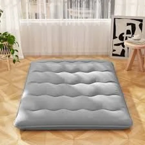 BOXED COSTWAY GREY JAPANESE FLOOR MATTRESS WITH COVER AND BAG