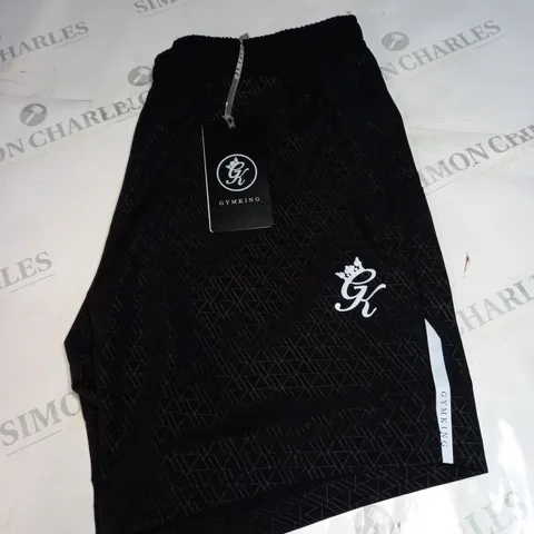 GYMKING DEBOSSED ENERGY SHORTS SIZE S