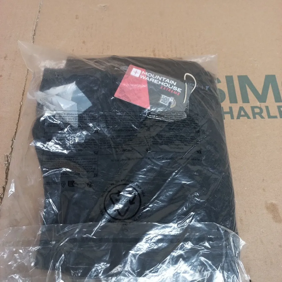 MOUNTAIN WAREHOUSE ASGARD MERINO LS THERMAL ROUND-NECK & PANT SET – JET BLACK, MEN'S M