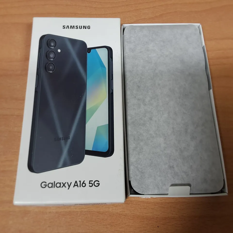 BOXED SAMSUNG GALAXY A16 5G 4/128GB IN BLUE BLACK - SM-A166B
