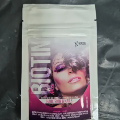 BOX OF APPROXIMATELY 85 PACKS OF CUTS-N-GAINS TABLETS - BIOTIN MAX (60 TABLETS PER PACK)