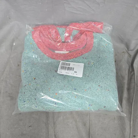BAGGED WHITE STUFF TALIA CREW NECK NEP JUMPER IN MID TEAL SIZE 12