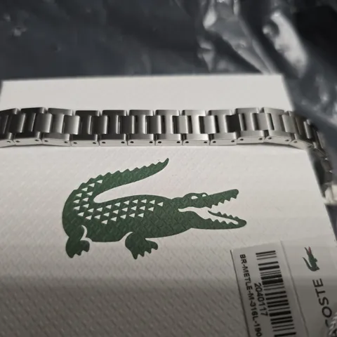 LACOSTE STAINLESS STEEL WATCH BRACELET – 316L, SILVER-TONE