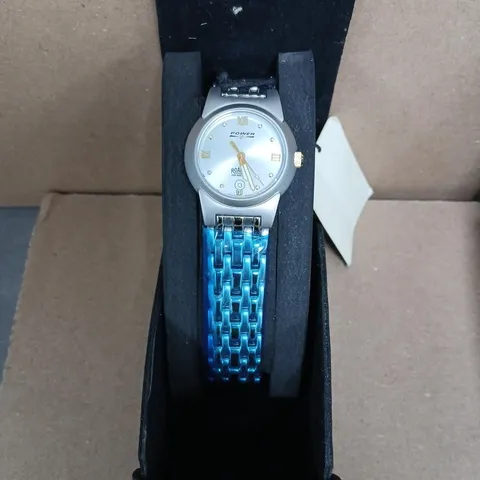 ROAMER POWER WRISTWATCH WITH STAINLESS STEEL BRACELET – SILVER DIAL (BOXED)