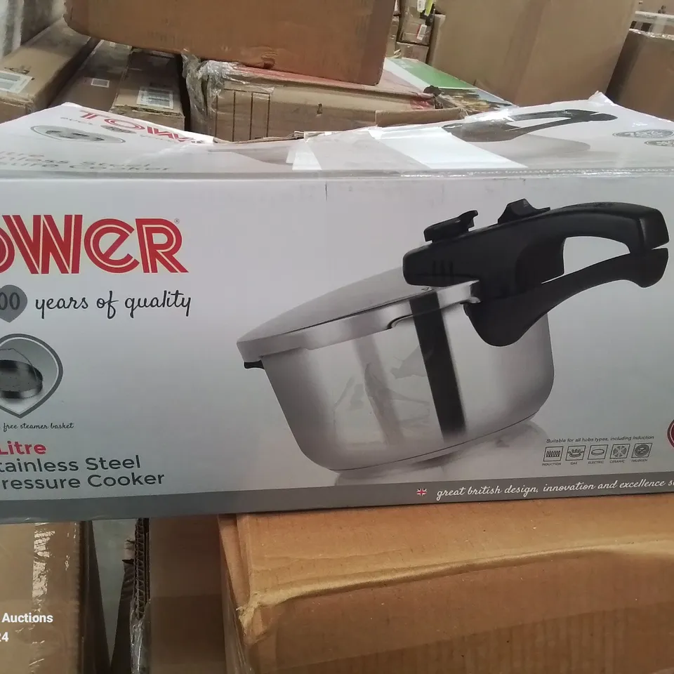 BOXED TOWER T80244 STAINLESS STEEL PRESSURE COOKER 