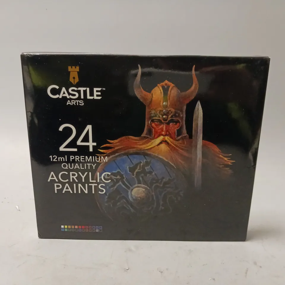 CASTLE ARTS 24 PREMIUM QUALITY ACRYLIC PAINTS 