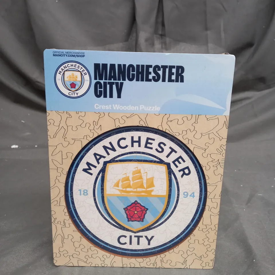 MANCHESTER CITY - CREST WOODEN PUZZLE
