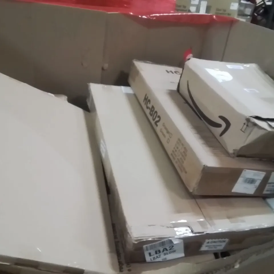 PALLET OF ASSORTED HOUSEHOLD GOODS AND PRODUCTS TO INCLUDE;GARDEN SHEARS,UNDER DESK BIKE,VIBRATION PLATE 