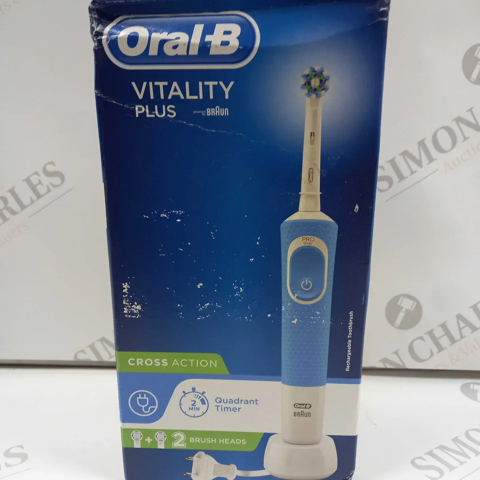 SEALED ORAL-B VITALITY PLUS CROSS ACTION ELECTRIC TOOTHBRUSH