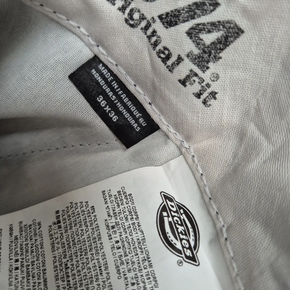 DICKIES WORK TROUSERS – MEN'S BLACK, UK 38 (38X96)