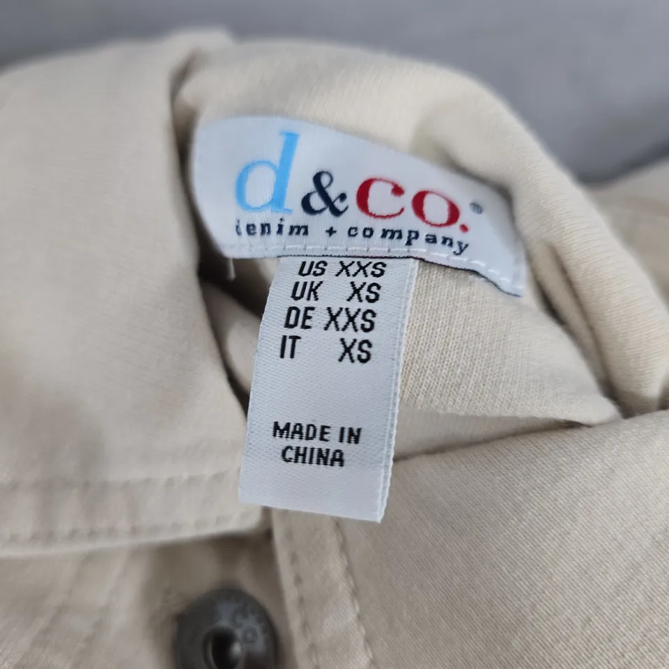 D&CO DENIM JACKET – CREAM - UK XS