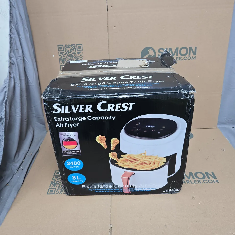 SILVER CREST EXTRA LARGE CAPACITY AIR FRYER – 8L, 2400W