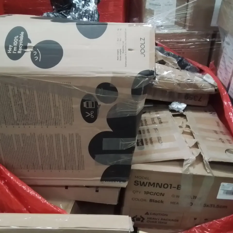 PALLET OF ASSORTED HOUSEHOLD GOODS AND PRODUCTS TO INCLUDE;AIR COOLER,HEATED CLOTHES AIRER,BABY BLANKET
