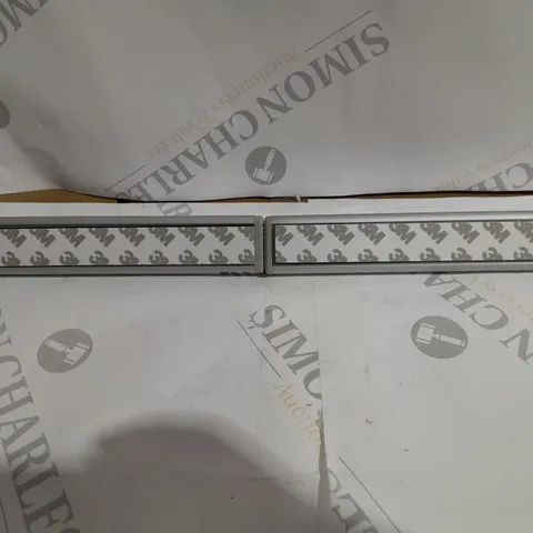 PAIR OF SFIXX BRUSHED ALUMINIUM MOTION SENSOR LIGHTS