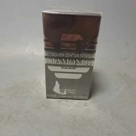 BOXED AND SEALED EMPORIO ARMANI DIAMONDS FOR MEN 50ML EAU DE TOILETTE 