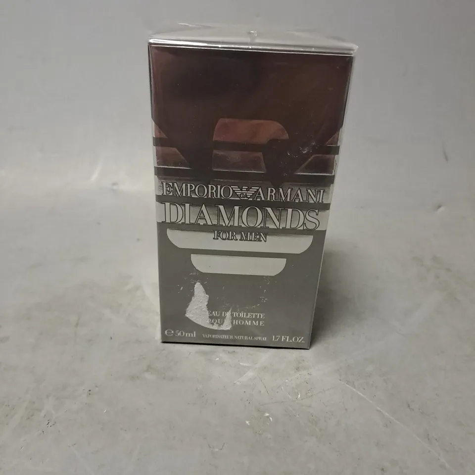 BOXED AND SEALED EMPORIO ARMANI DIAMONDS FOR MEN 50ML EAU DE TOILETTE 