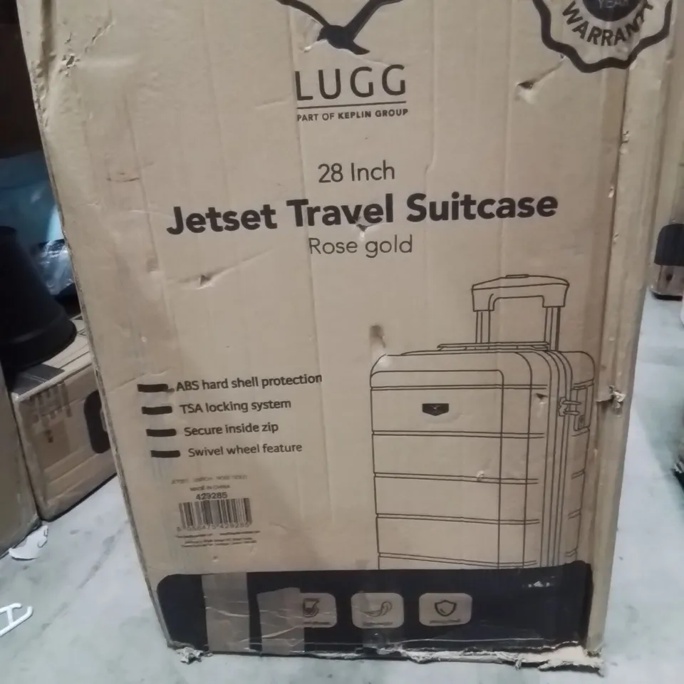 LUGG 28INCH JETSET TRAVEL SUITCASE ROSE GOLD