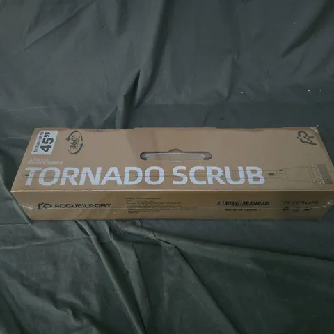 BOXED AND SEALED ACCUEILPORT TORNADO SCRUB CORDLESS POWER SCRUBBER