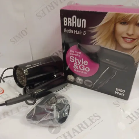 BOXED BRAUN SATIN HAIR 3 HAIRDRYER 