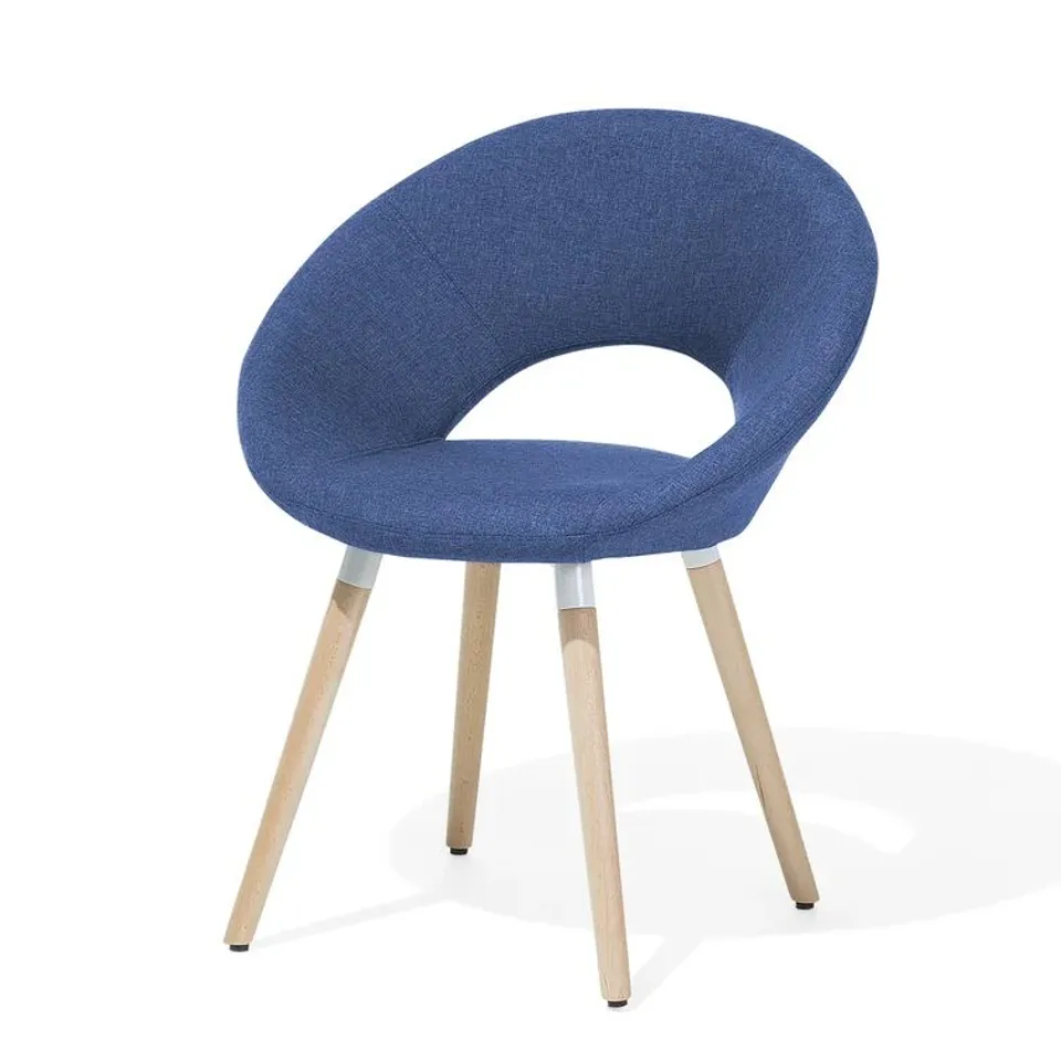 BOXED SET OF 2 TERRENCE UPHOLSTERED DINING CHAIRS - BLUE (1 BOX)