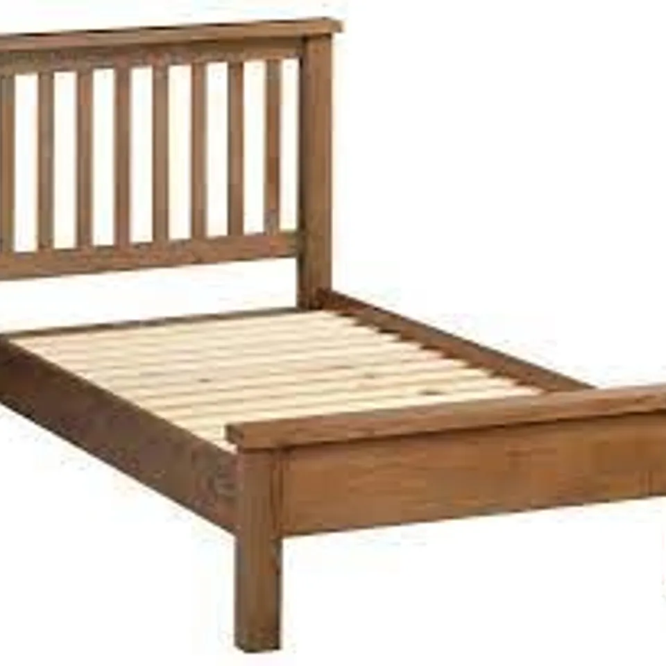 BOXED DORSET WAXED 3'0 BED FRAME (2 BOXES)