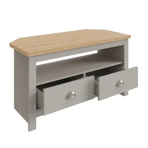BOXED LANCASTER CORNER TV UNIT - CREAM (1 BOX)