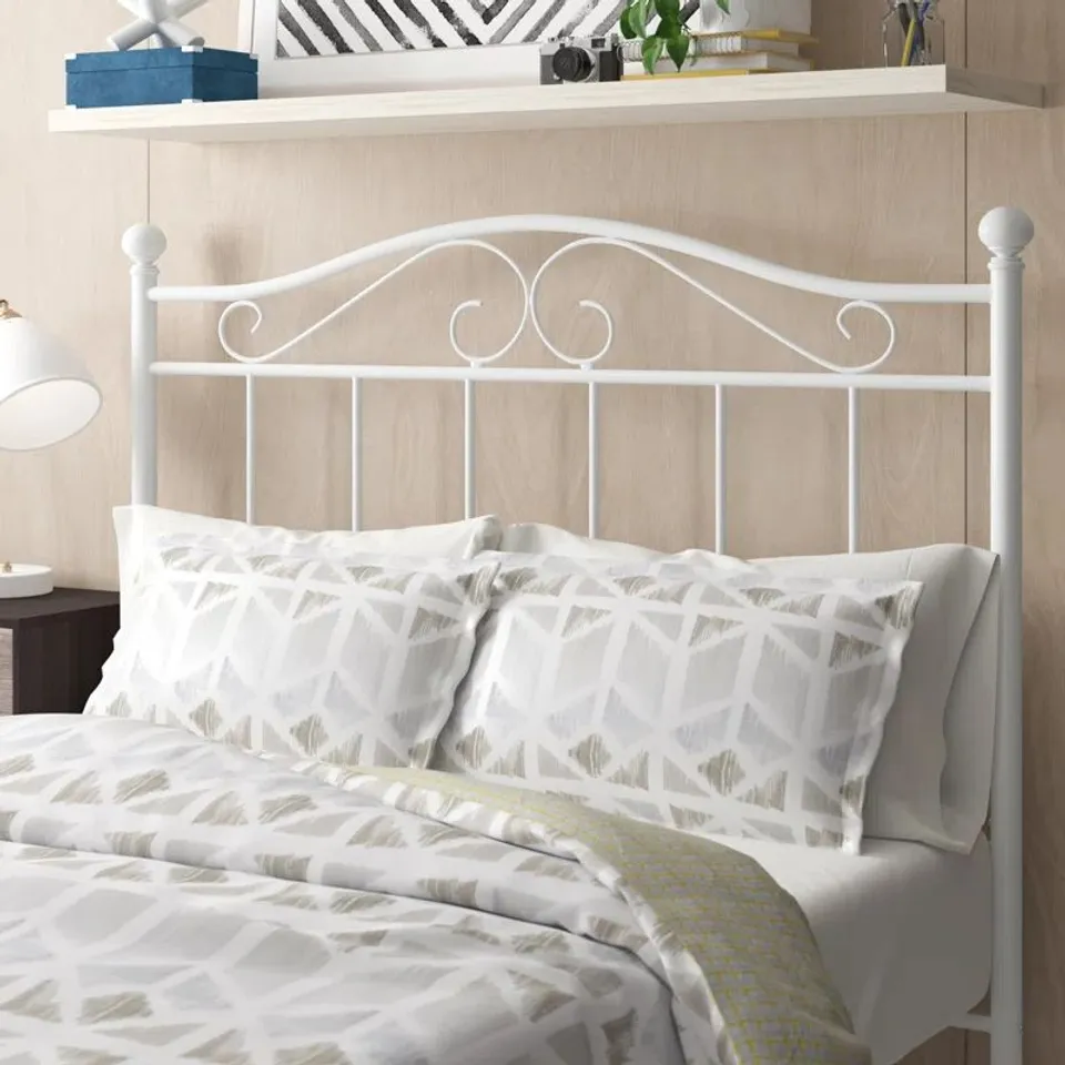 BOXED CLARICE HEADBOARD - GLOSS WHITE  