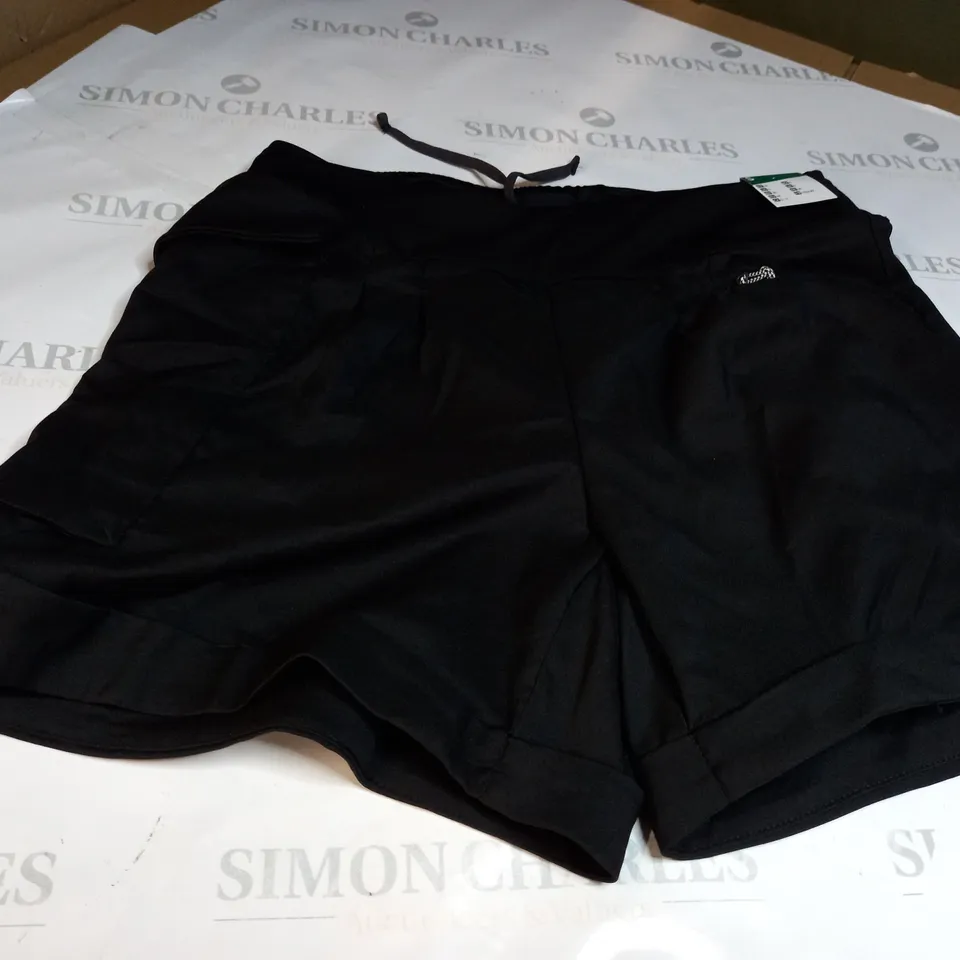 QUECHUA BLACK SPORTS SHORTS SIZE S 