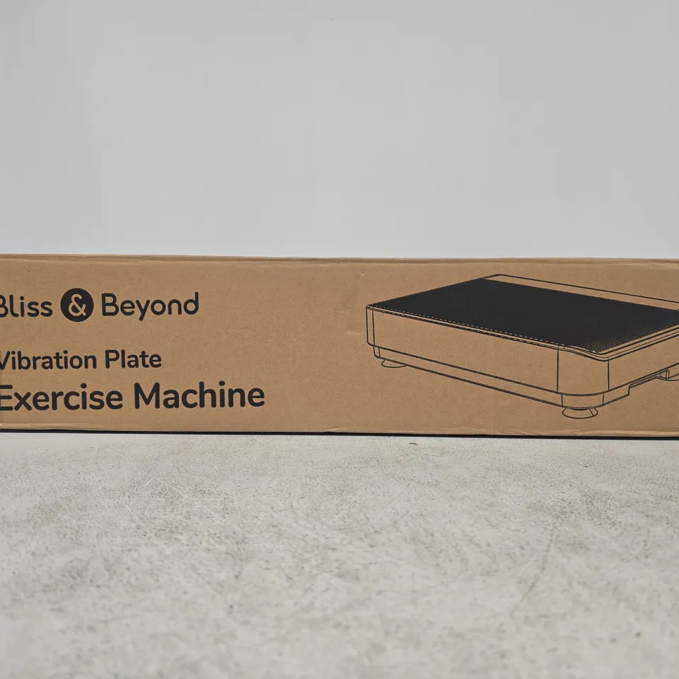 BLISS & BEYOND VIBRATION PLATE EXERCISE MACHINE – BOXED