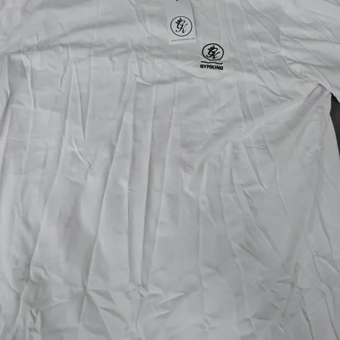GYM KING AVENTUS JERSEY T-SHIRT IN WHITE SIZE XXL