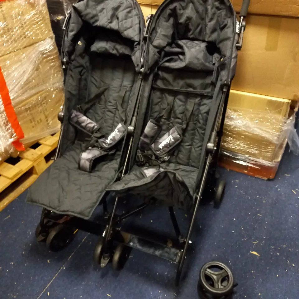 DANI DYER "CHERISH" BLACK GEO TWIN STROLLER - COLLECTION ONLY RRP £139.99
