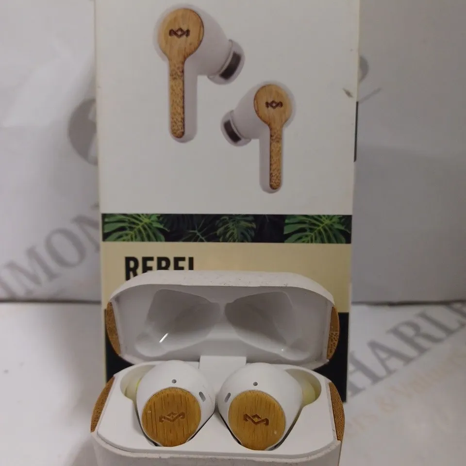 BOXED HOUSE OF MARLEY REBEL EARBUDS TRUE WIRELESS EARPHONES