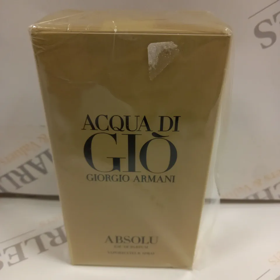 SEALED BOXED ARMANI ACQUA DI GIO HOMME ABSOLU EAU DE PARFUM 125ML