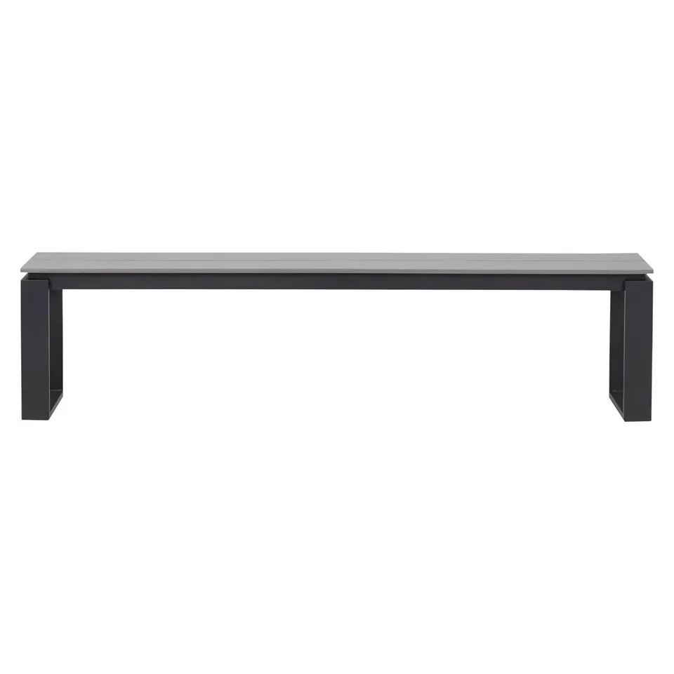 BOXED KELLEN POWDER COATED ALUMINIUM GARDEN BENCH (1 BOX)
