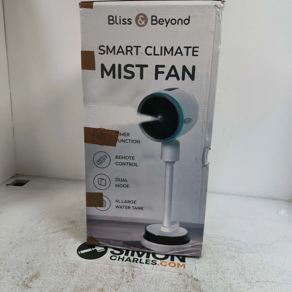 BLISS & BEYOND SMART CLIMATE MIST FAN