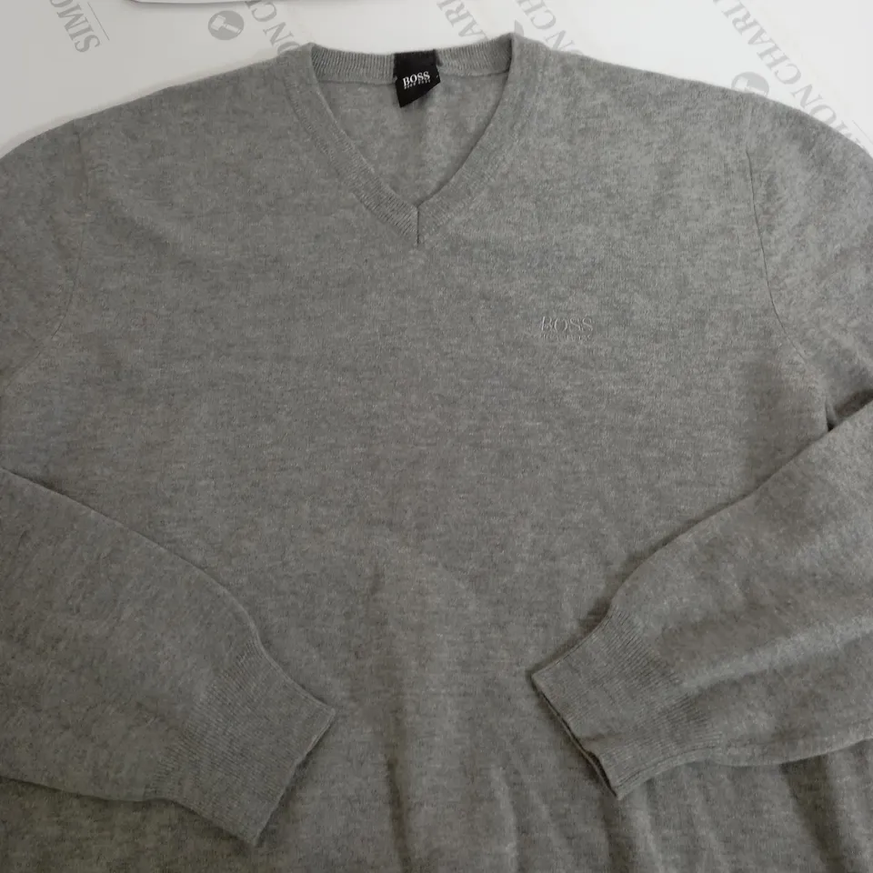 HUGO BOSS KNITTED SWEATSHIRT SIZE L