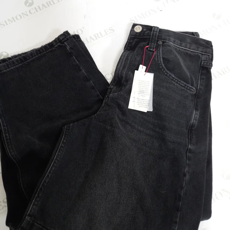 BDG URBAN OUTFITTERS WIDE LEG JEANS BLACK - SIZE 28