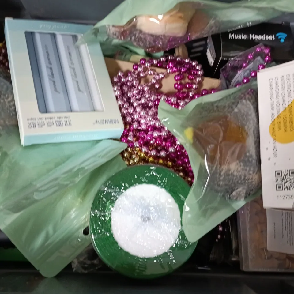 APPROXIMATELY 15 ASSORTED HOUSEHOLD ITEMS TO INCLUDE ROCKTAPE, OUTLINE MARKERS GLU DOTS, ETC