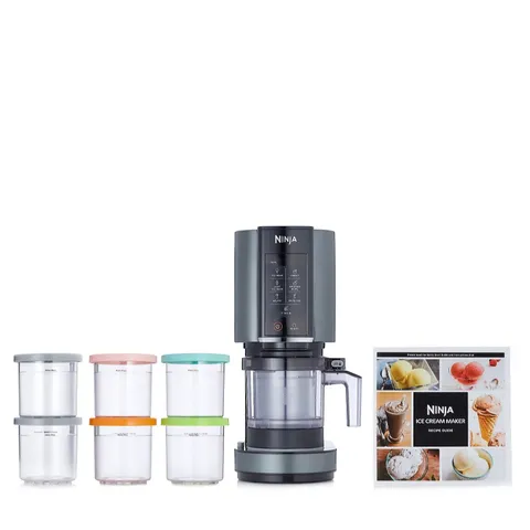 NINJA CREAMI ICE CREAM & FROZEN DESSERT MAKER NC300UK & 4 ADDITIONAL TUBS