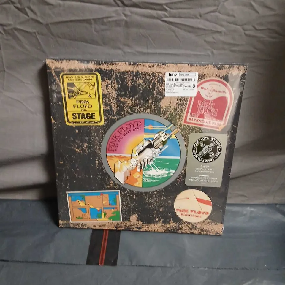 PINK FLOYD WISH YOU WERE HERE 50TH ANNIVERSARY BOX SET, 3XLP + 2 RARITY DISCS