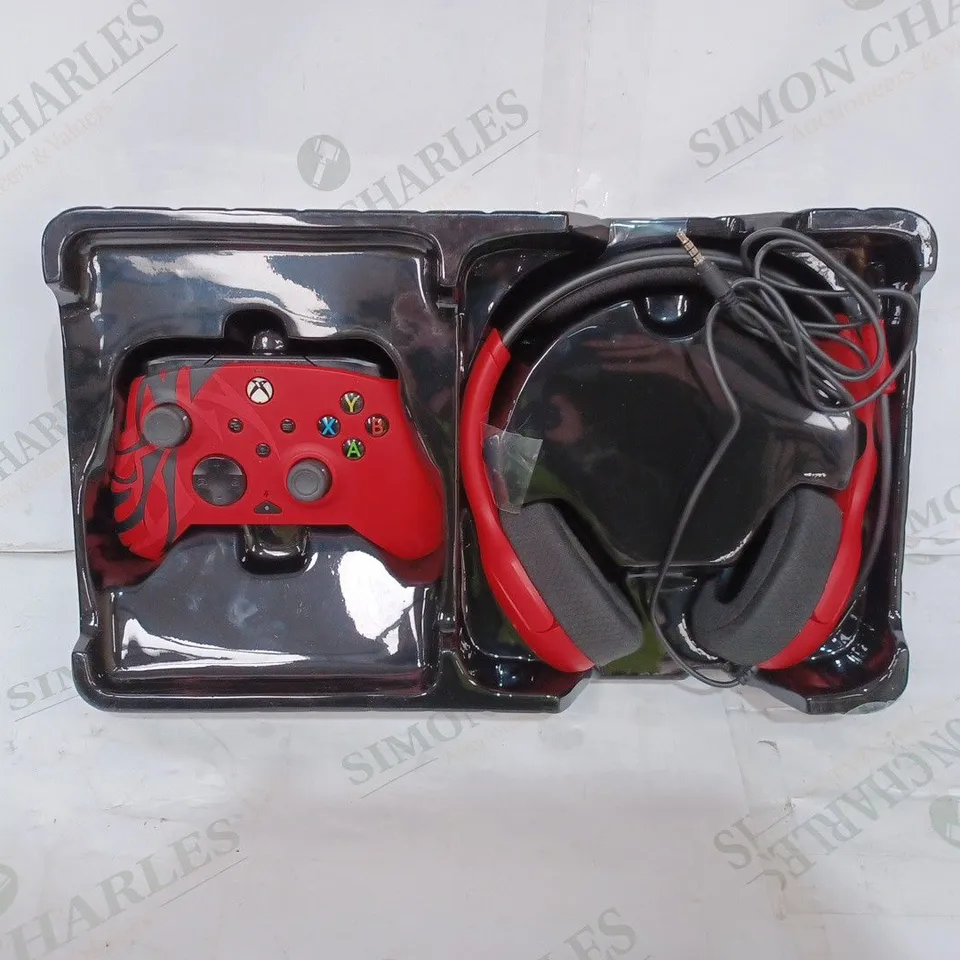 PDP SPIRIT RED BUNDLE PACK, INCLUDES WIRED XBOX CONTROLLER AND GAMING HEADSET