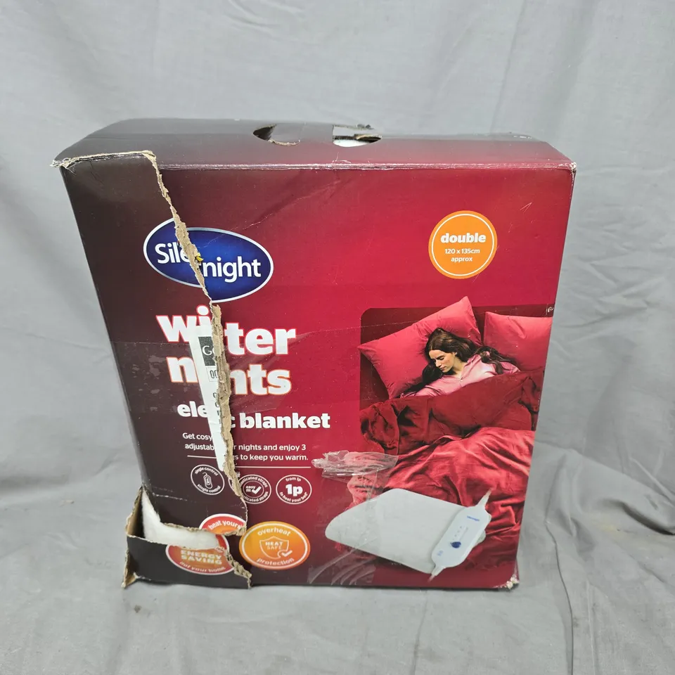 SILENTNIGHT WINTER NIGHTS ELECTRIC BLANKET - DOUBLE 