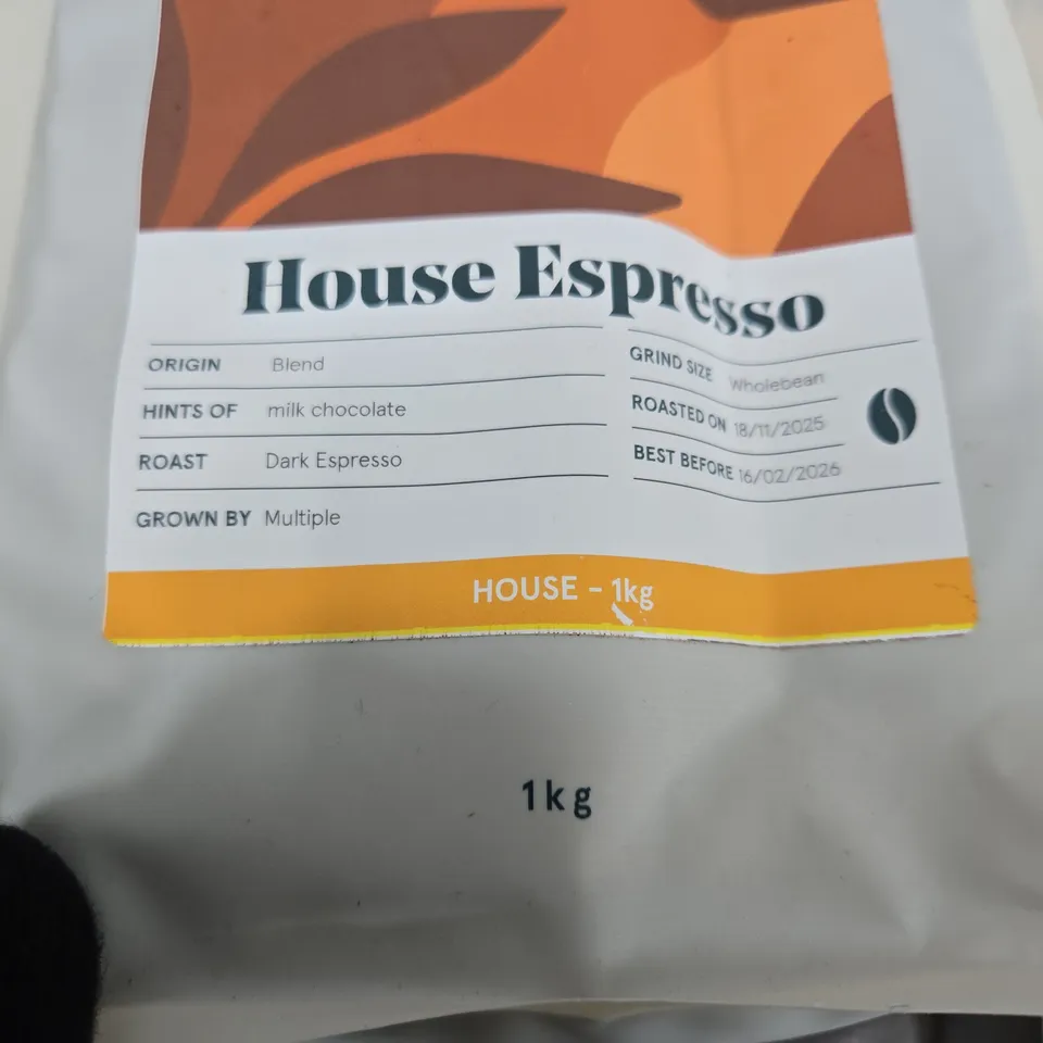 PACT COFFEE SELECTION TO INCLUDE BOURBON CREAM ESPRESSO 250G, TERRAS ALTAS 250G, CHAPADA ANAEROBIC CATIGUA 250G, HOUSE ESPRESSO 1KG