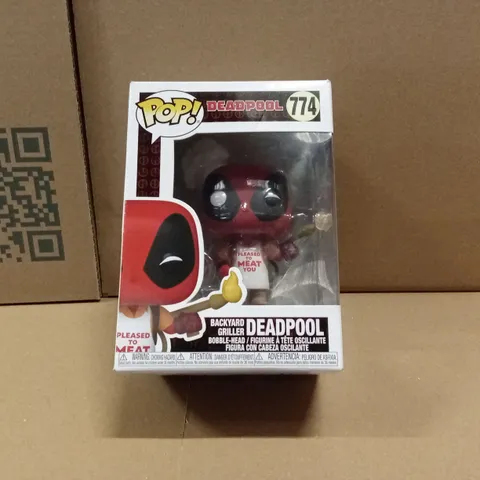 BOXED FUNKO POP DEADPOOL 774 BACKYARD GRILLER BOBBLE-HEAD VINYL 